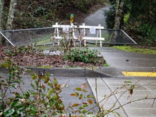 Closed section of trail
