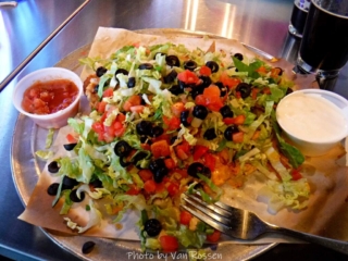 Nacho salad to finish the day