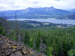 Back to a view of Table Mt. and Cascade Locks