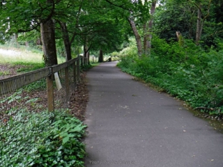 This section passes through residential area