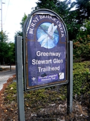 The start of the trail that runs 20 miles