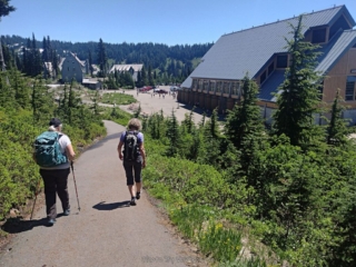 Heading back to the parking lot and on to the lodge