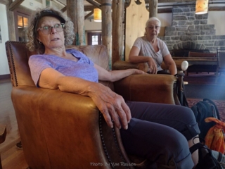Having a rest in the Lodge before going for a picnic