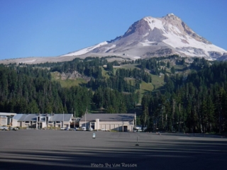 Across the parking lot is the start of the trail