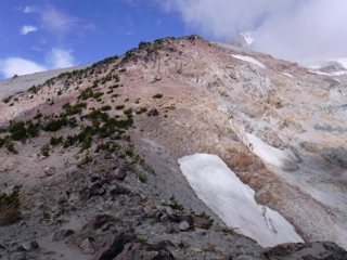 Follow the ridge up and see where the trail goes