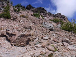 Nice collection of boulders that have fallen down from the cliffs