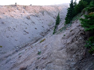 Little ZigZag canyon has gone dry