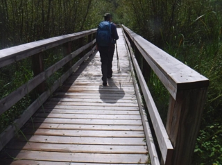 Lori heading out to a view point