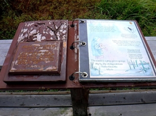A number of info books along the route