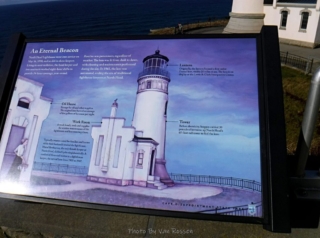 Sign about the lighthouse