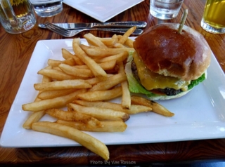 A nice burger and frys