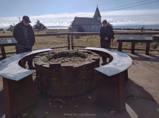 Lori and Mark studying info signs
