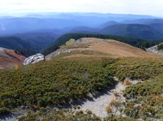 Now for an eight mile hike back down