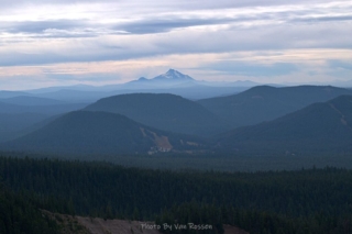 A view of Mt. Jefferson through the haze