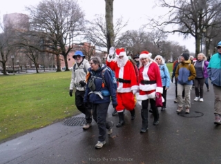 We had Santa with us on our walk