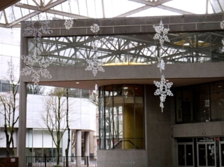 Our first decoration stop was at the World Trade Center Portland