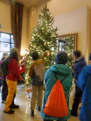 We stopped to see the Christmas tree at The Paramount Hotel