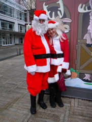 Bob and Jane played Mr. and Ms. Clause again this year.
