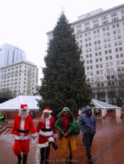 Leaving the tree at Pioneer Courthouse Square
