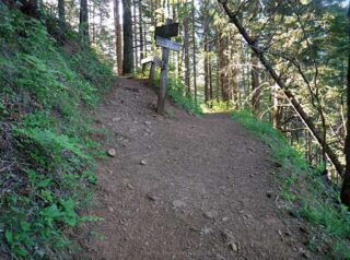 A number of different hikes happen at this junction