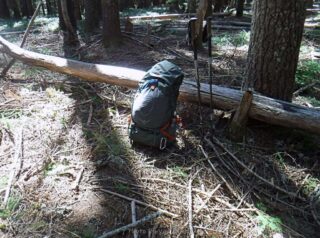 My break spot before heading down