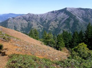 View of Nick Eaton Ridge on the way back