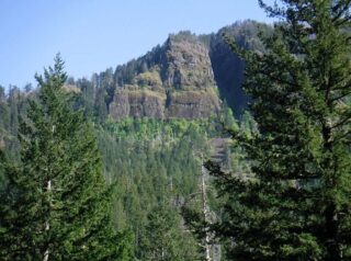 On the Herman Creek Trail looking over to the PCT