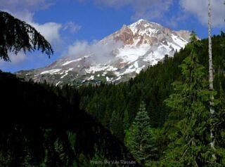 Last possible Mt. Hood view spot for the day and no clouds