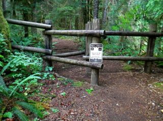 An unusual entry gate at Burnt Lake Trail where I started from.
