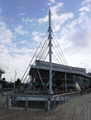 A view back from the pier