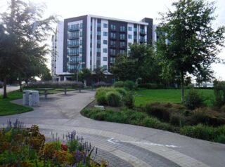 The West end of the park