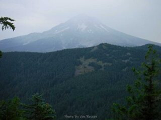 I could just see Mt. Hood through the smoke