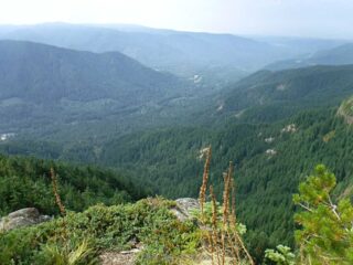 View down the valley from West Zigzag Mt.