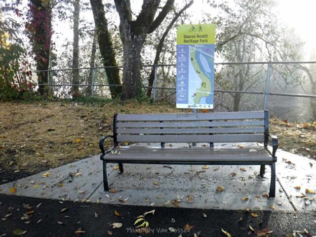 Sign at the Park entrance in Troutdale