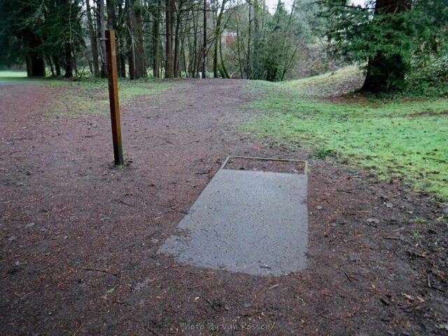Leverich Park has a disc gold course running through it