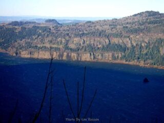 Cape Horn and white caps on the Columbia