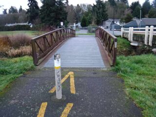 I started out with a bridge crossing over the creek