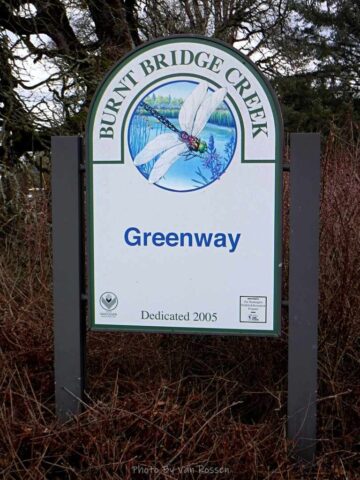 Now a nice new sign up for the greenway