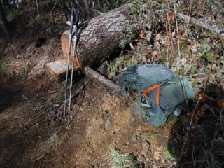 I was trying some new socks that failed and had to sit and make a change