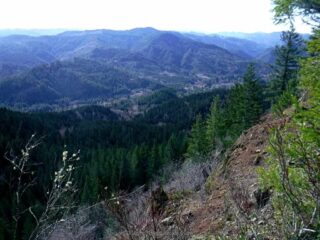A view SE from the trail