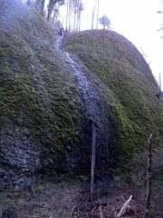 Back down the narrow gorge