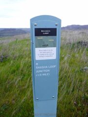 There are trail signs at major junctions