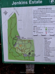 Map of the trails and structures