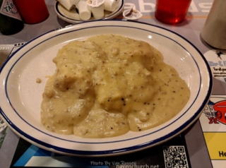 Biscuits and gravy. Gravy was not very good.