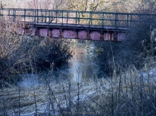 The bridges are made of steel beams