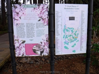 Rhododendron Garden signs