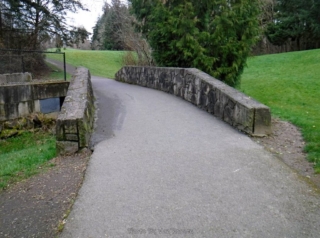 On trail into the park