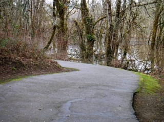 Trail just above water