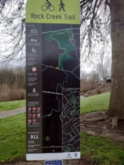 The end of Rock Creek Trail