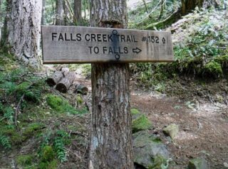 At the junction to the upper trail